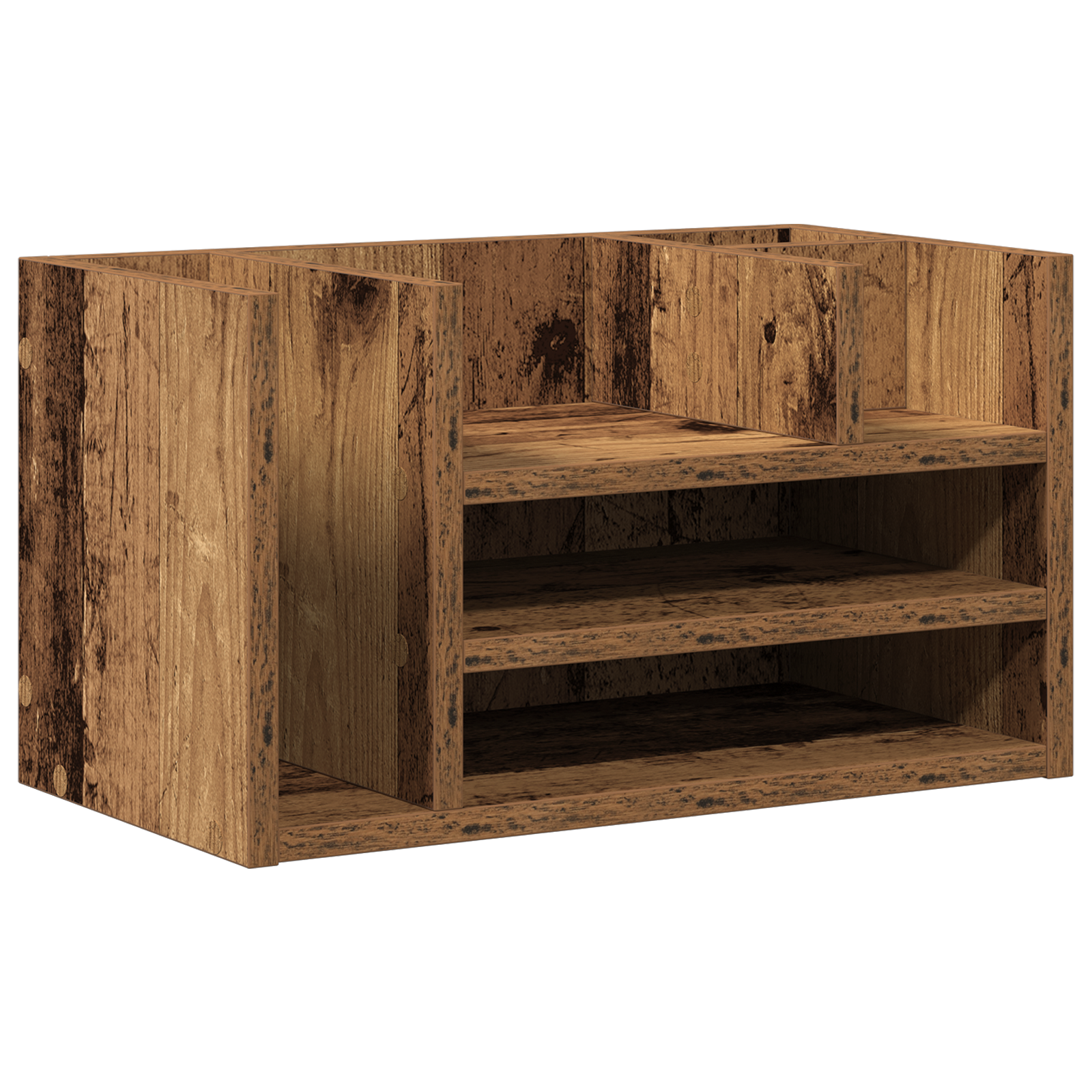 Organizzatore da scrivania Rovere Vecchio 44.5x24x25 cm Legno Ingenerizzato