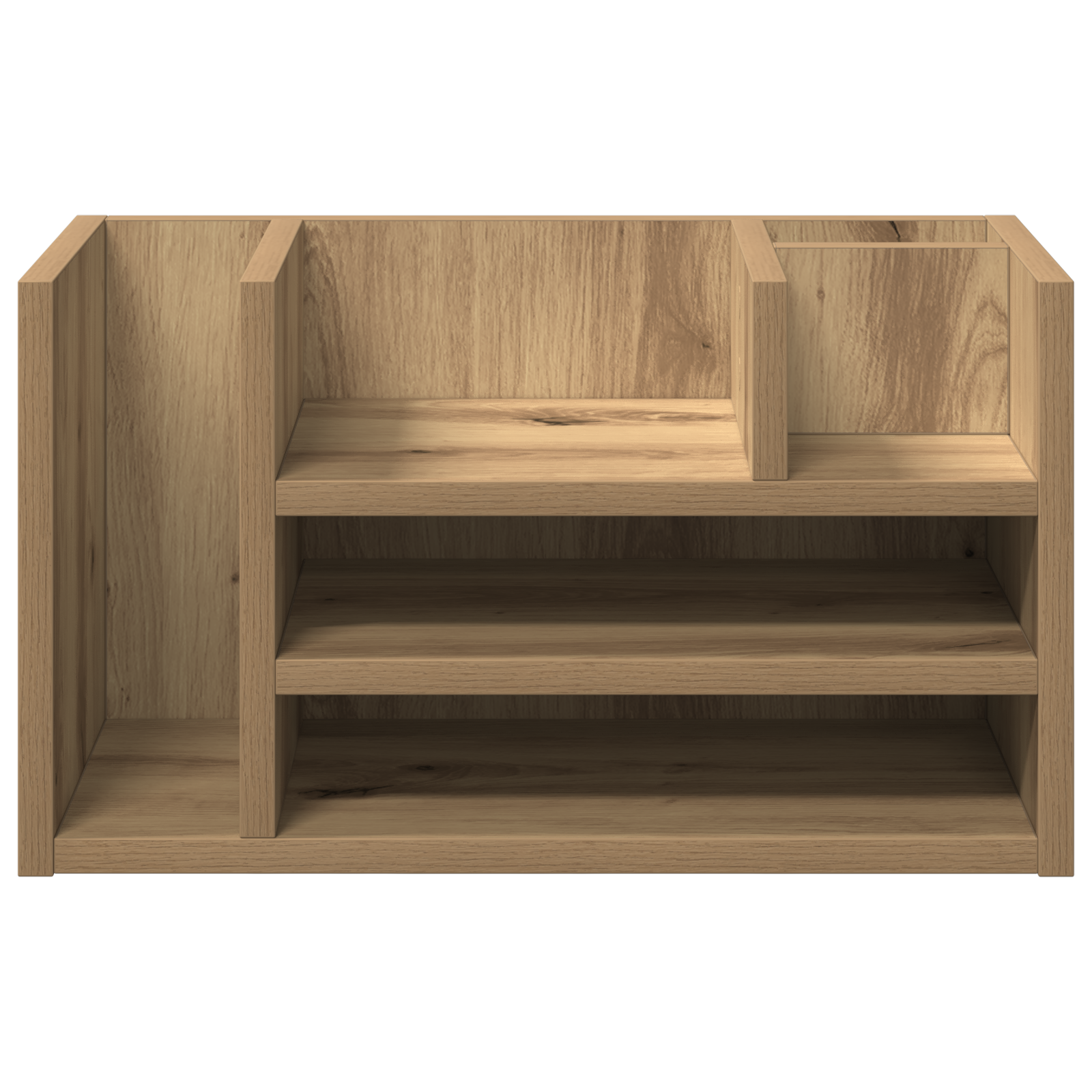 Organizzatore scrivania Rovere Artigianale 44.5x24x25 cm Legno ingegnerizzato