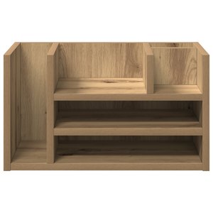 Organizzatore scrivania Rovere Artigianale 44.5x24x25 cm Legno ingegnerizzato