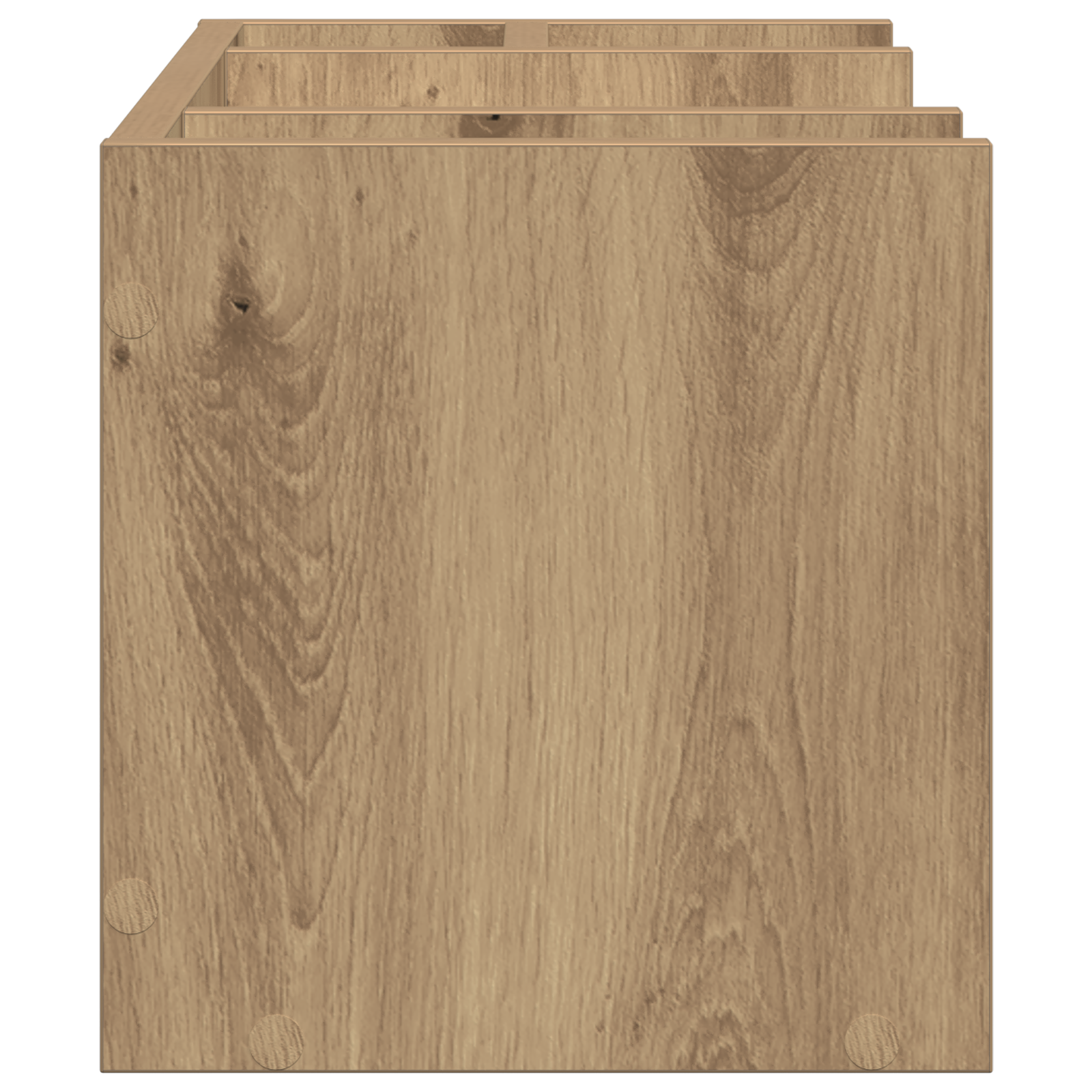 Organizzatore scrivania Rovere Artigianale 44.5x24x25 cm Legno ingegnerizzato