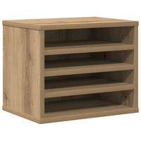 Organizer per Scrivania Rovere Artigianale 36x26x29.5 cm Legno Compensato