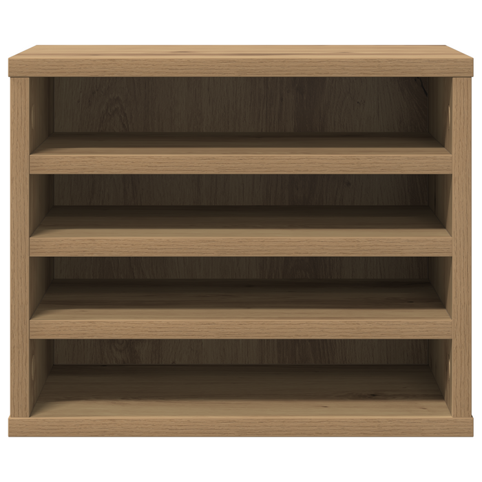 Organizer per Scrivania Rovere Artigianale 36x26x29.5 cm Legno Compensato