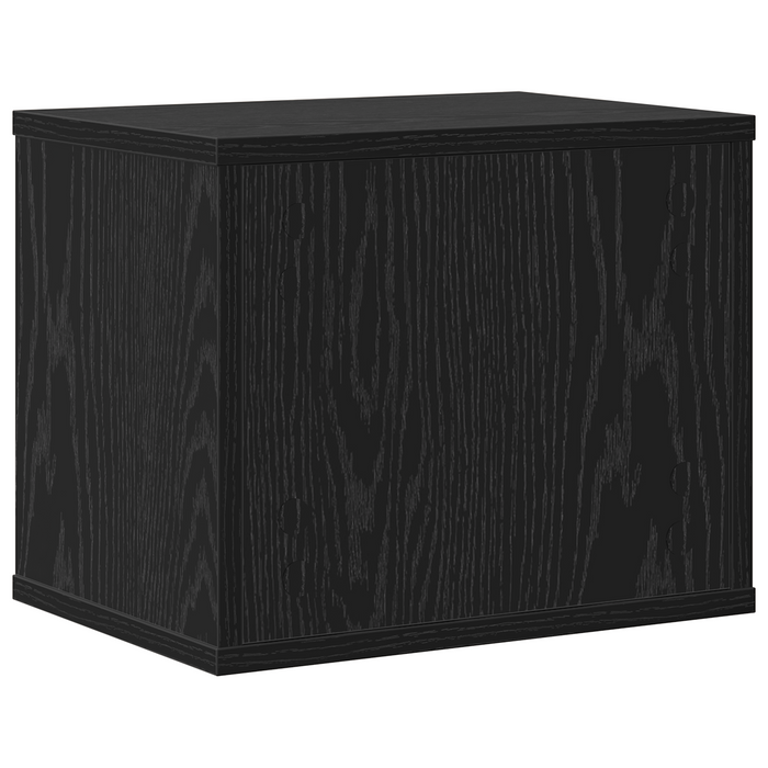 Organizzatore da Scrivania Rovere Nero 36x26x29.5 cm Legno Ingegnerizzato