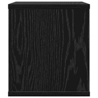 Organizzatore da Scrivania Rovere Nero 36x26x29.5 cm Legno Ingegnerizzato