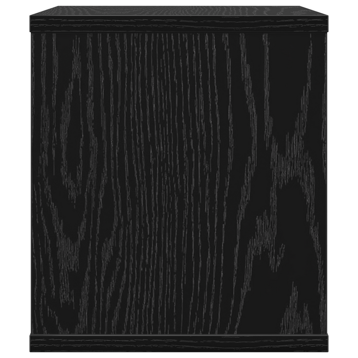 Organizzatore da Scrivania Rovere Nero 36x26x29.5 cm Legno Ingegnerizzato