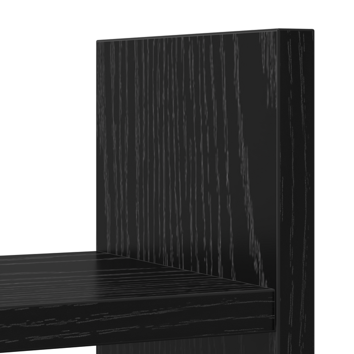 Organizzatore da Scrivania Rovere Nero 50x15.5x35.5 cm