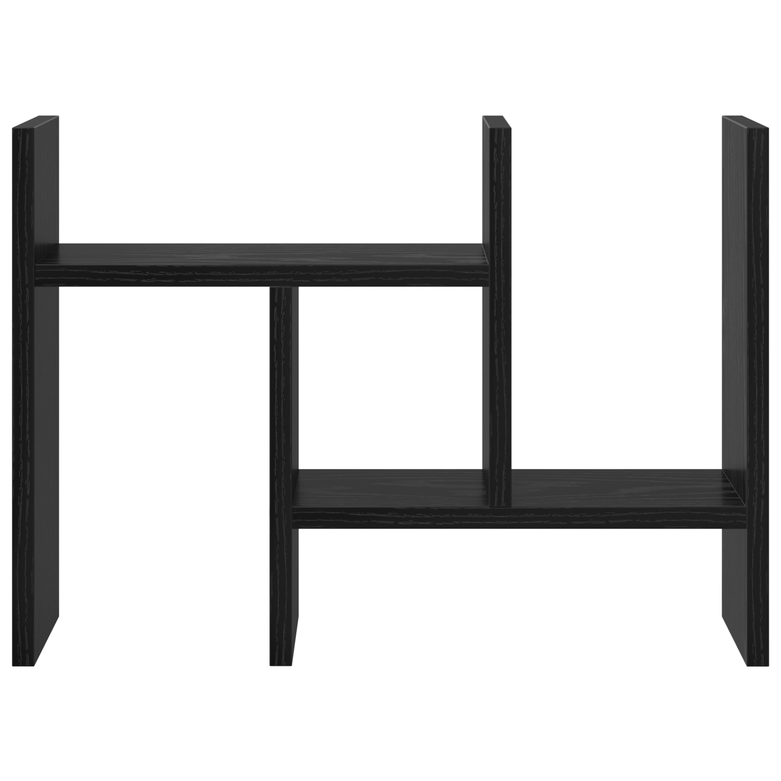 Organizzatore da Scrivania Rovere Nero 50x15.5x35.5 cm