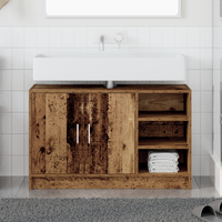 Mobiletto per Lavabo Legno Invecchiato 90x29x55 cm Legno Ingegnerizzato
