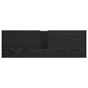 Armadio Lavabo Rovere Nero 90x29x55 cm Legno Ingegnerizzato