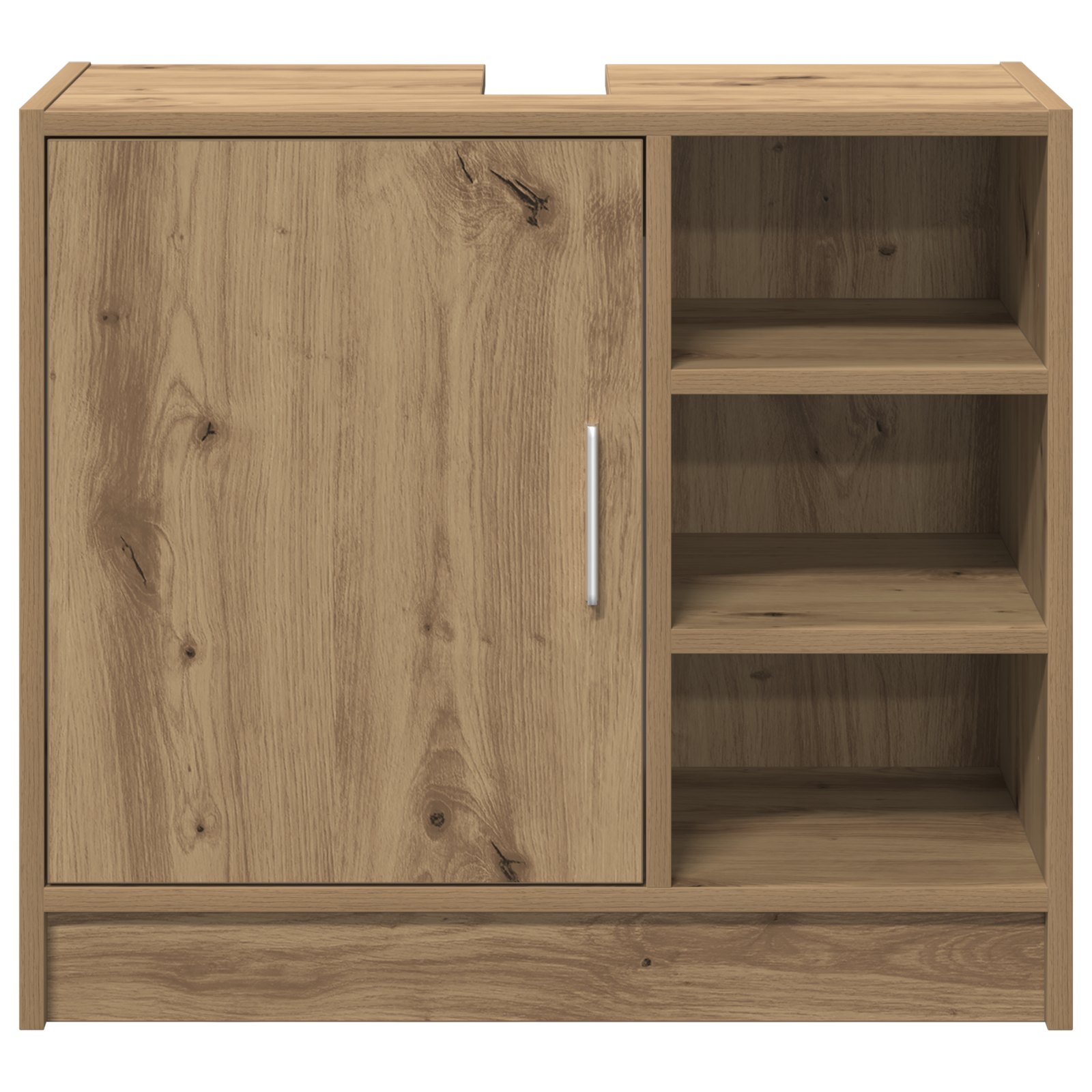 Armadio per lavandino Rovere Artigianale 63x29x55 cm Legno ingegnerizzato