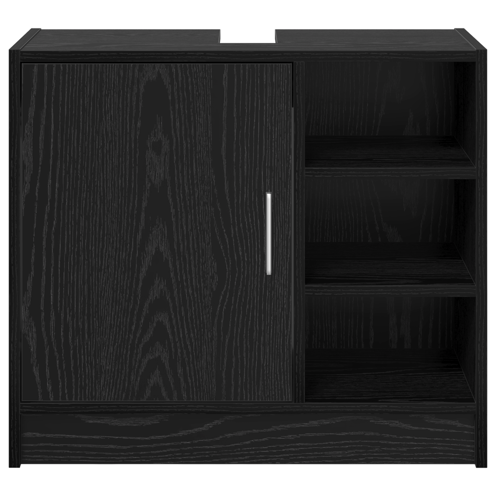 Mobile Lavabo Quercia Nera 63x29x55 cm Legno Ingegnerizzato