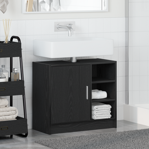 Mobile Lavabo Quercia Nera 63x29x55 cm Legno Ingegnerizzato