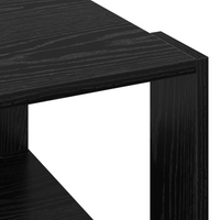Tavolino da caffè Rovere Nero 51,5x51,5x30 cm Legno ingegnerizzato