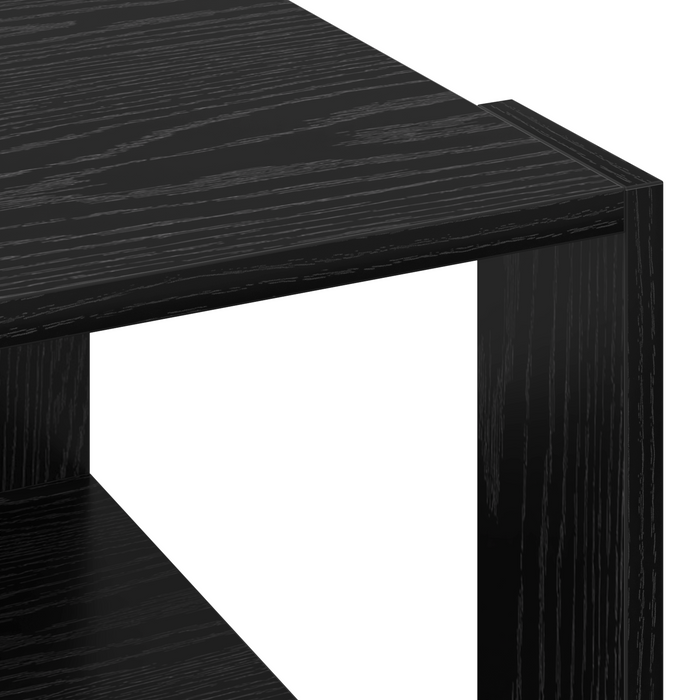 Tavolino da caffè Rovere Nero 51,5x51,5x30 cm Legno ingegnerizzato