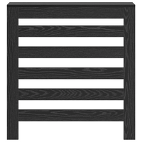 Copertura Radiatore Rovere Nero 78x20x82 cm Legno Ingegnerizzato