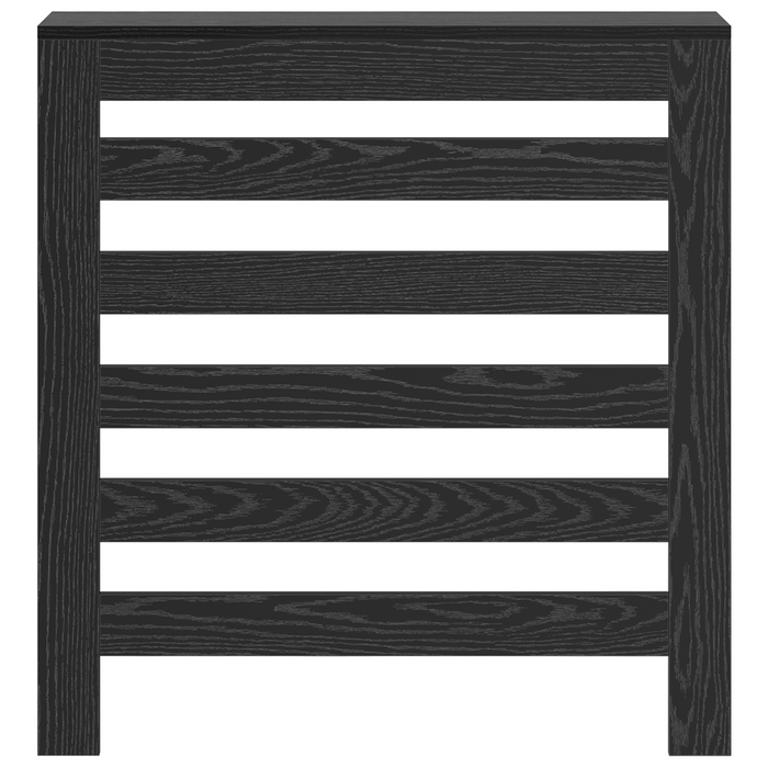 Copertura Radiatore Rovere Nero 78x20x82 cm Legno Ingegnerizzato