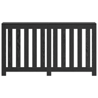 Copertura Radiatore Rovere Nero 149x20x82 cm Legno Ingegnerizzato