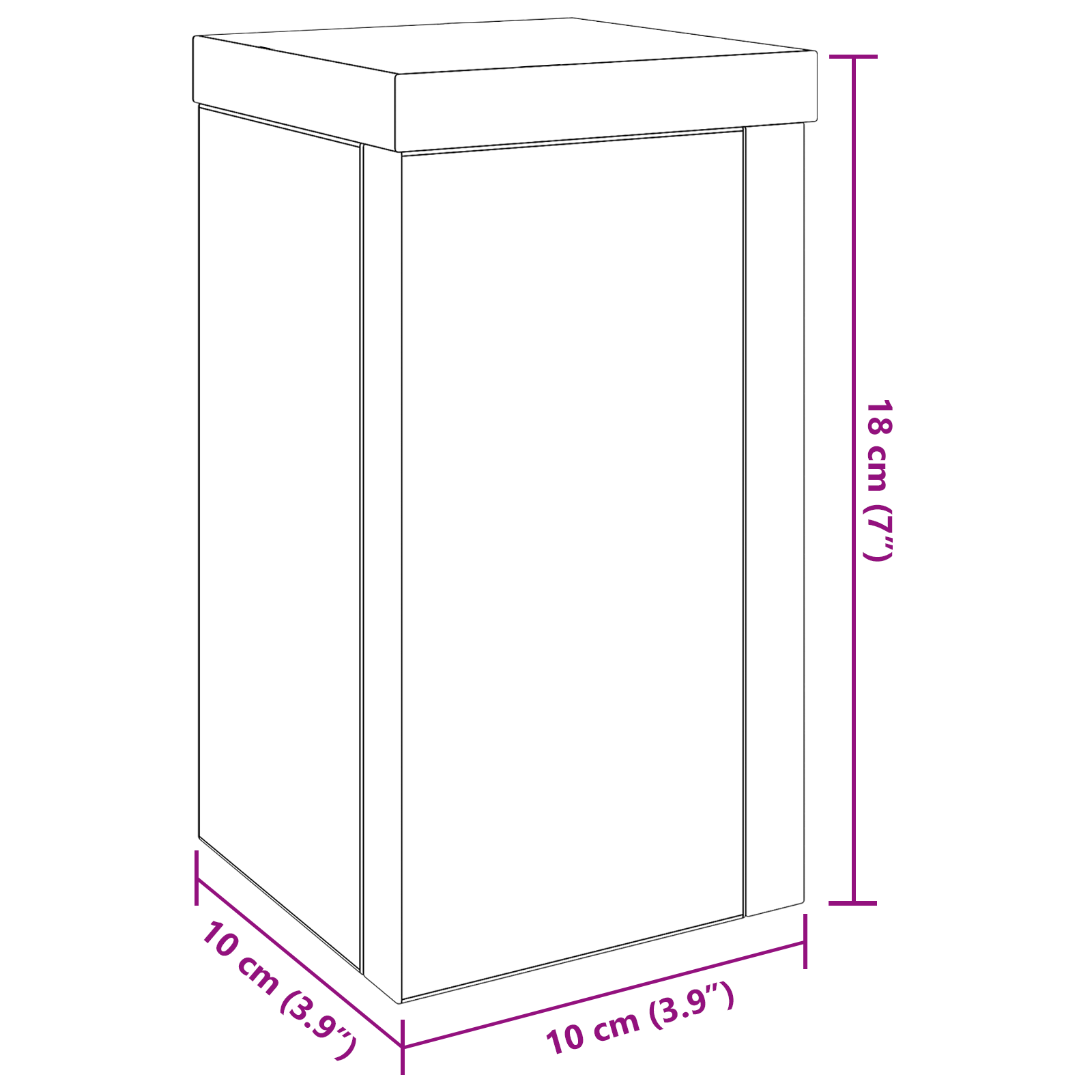 Supporto per Piante in Rovere Nero di Set di 2 Rovere Nero Legno