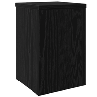 Supporti per Piante 2 pz Rovere Nero 20x20x30 cm Legno ingegnerizzato