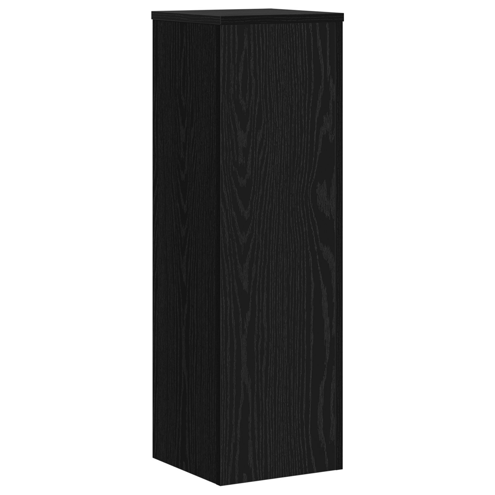 Portapiante 2 pezzi in rovere nero 25x25x80 cm in legno ingegnerizzato