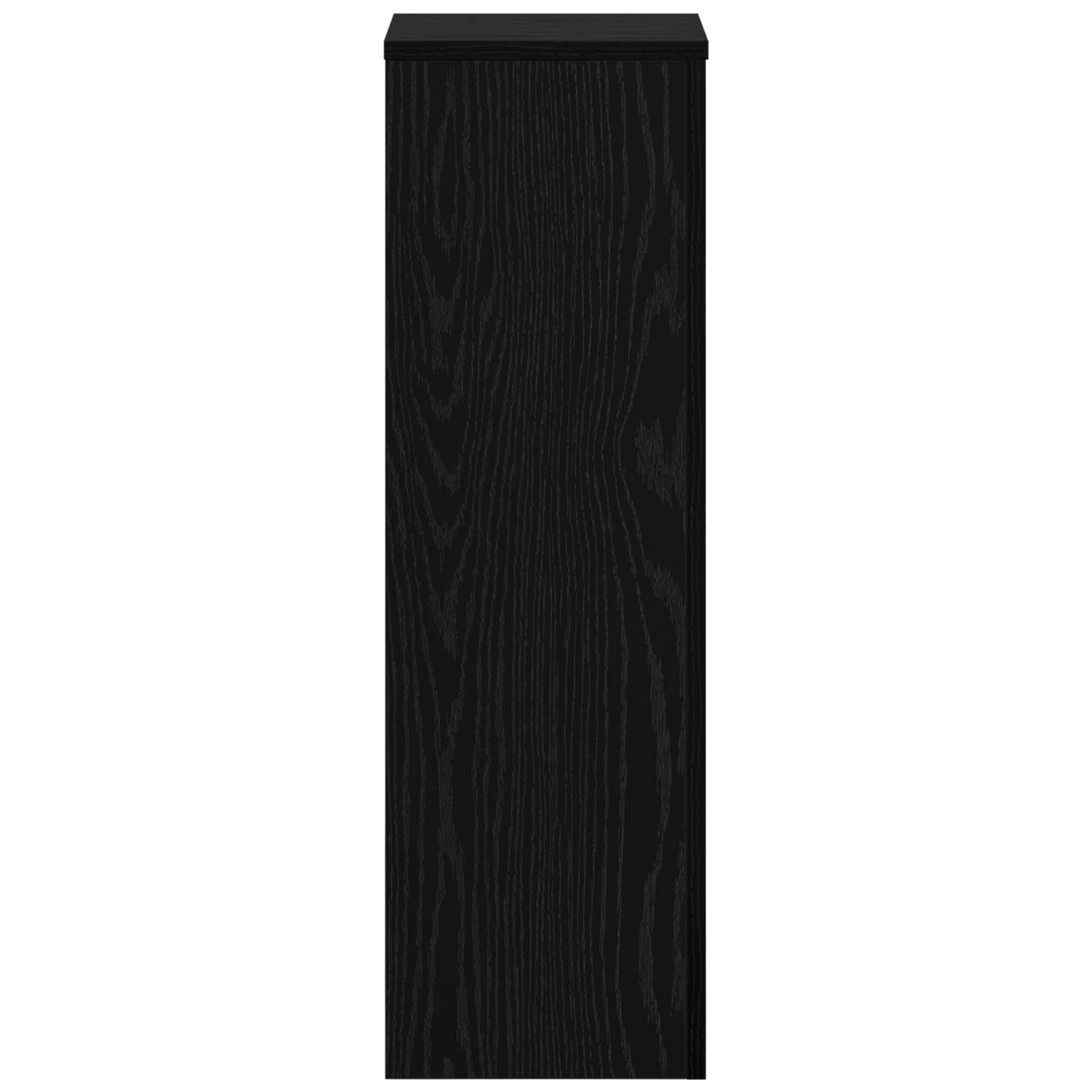 Portapiante 2 pezzi in rovere nero 25x25x80 cm in legno ingegnerizzato