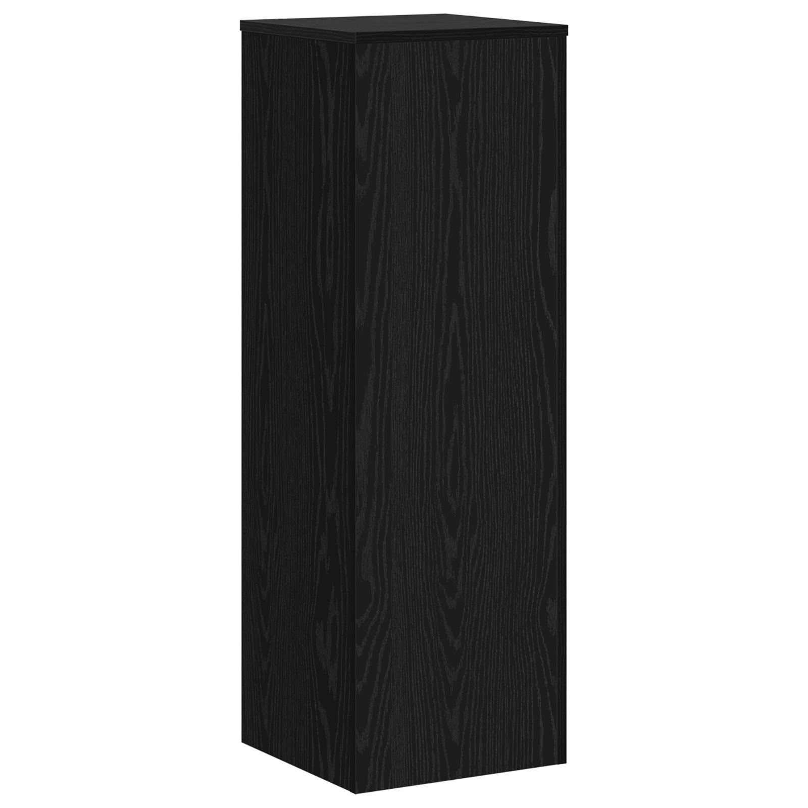 Supporto per piante in rovere nero 33x33x100 cm in legno ingegnerizzato