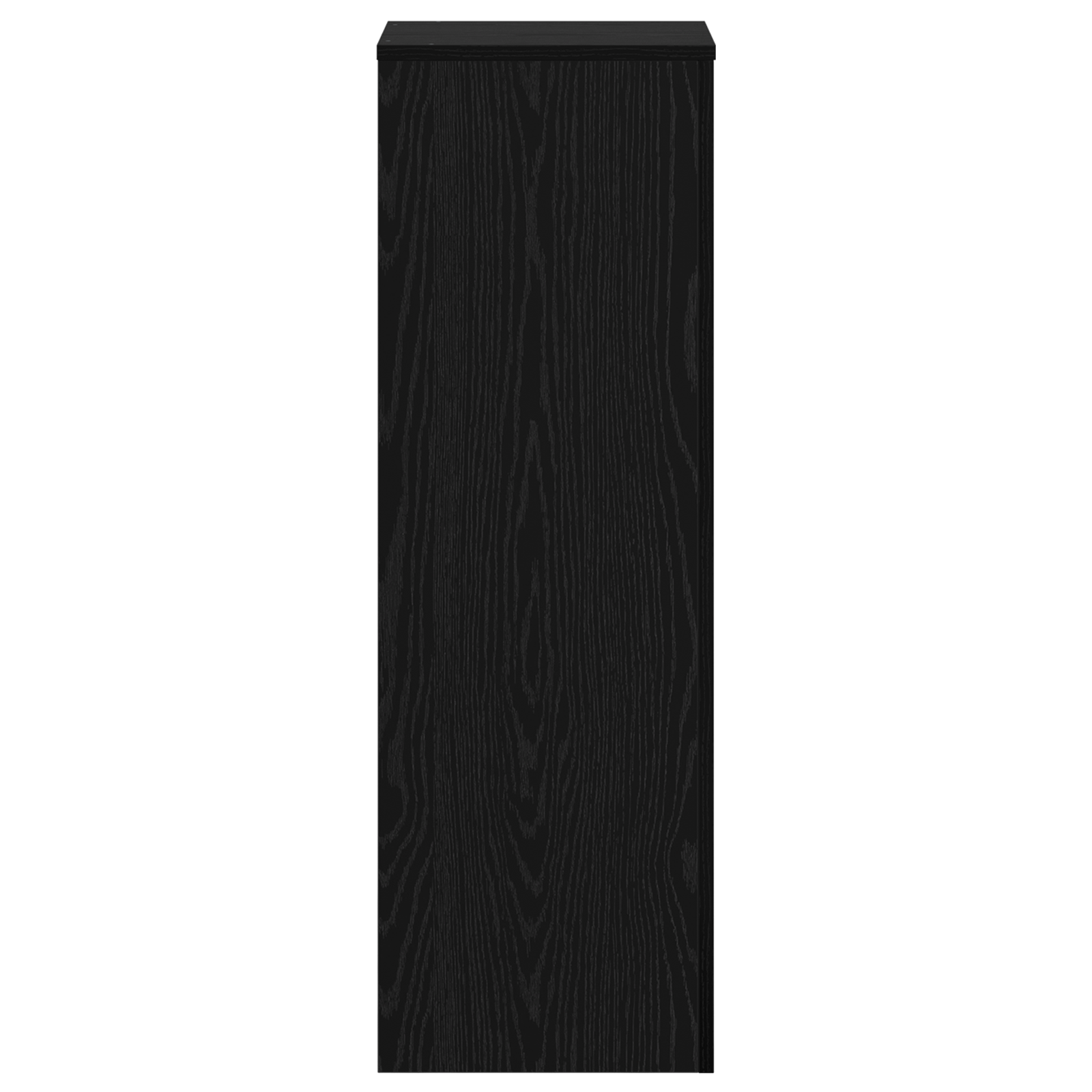 Supporto per piante in rovere nero 33x33x100 cm in legno ingegnerizzato