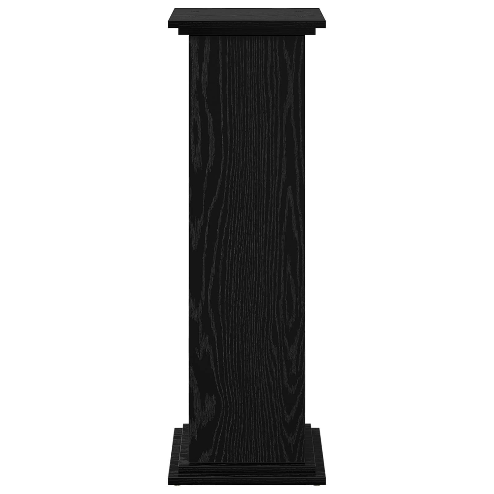 Supporto per Esposizione con Stoccaggio Rovere Nero 31x30x90 cm Legno Ingenerato