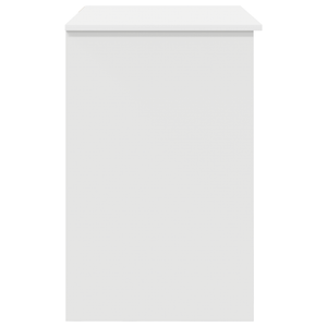 Scrivania con spazio di archiviazione Bianca 90x49.5x75 cm Legno ingegnerizzato