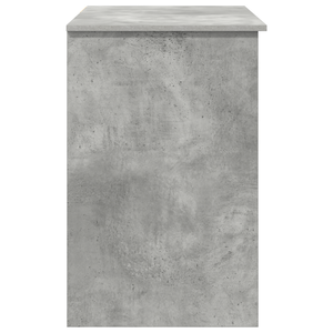 Scrivania con Spazio di Archiviazione Grigio Cemento 90x49.5x75 cm Legno Compresso