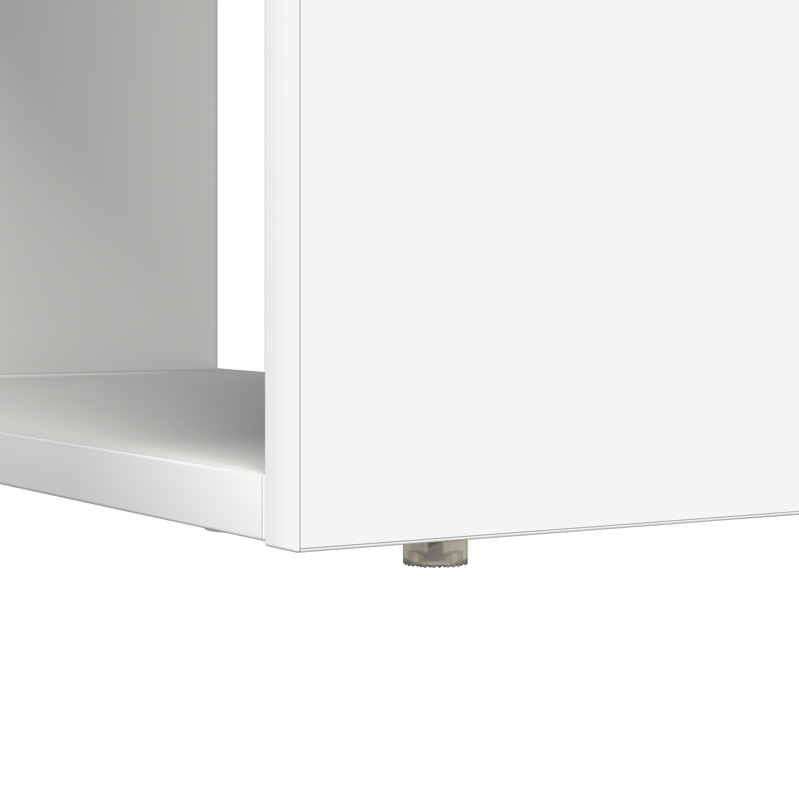 Scrivania Bianca con Ripiani 113x54x120 cm Legno ingegnerizzato