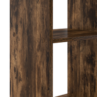 Scrivania per Computer in Rovere Affumicato Legno Ingegnerizzato