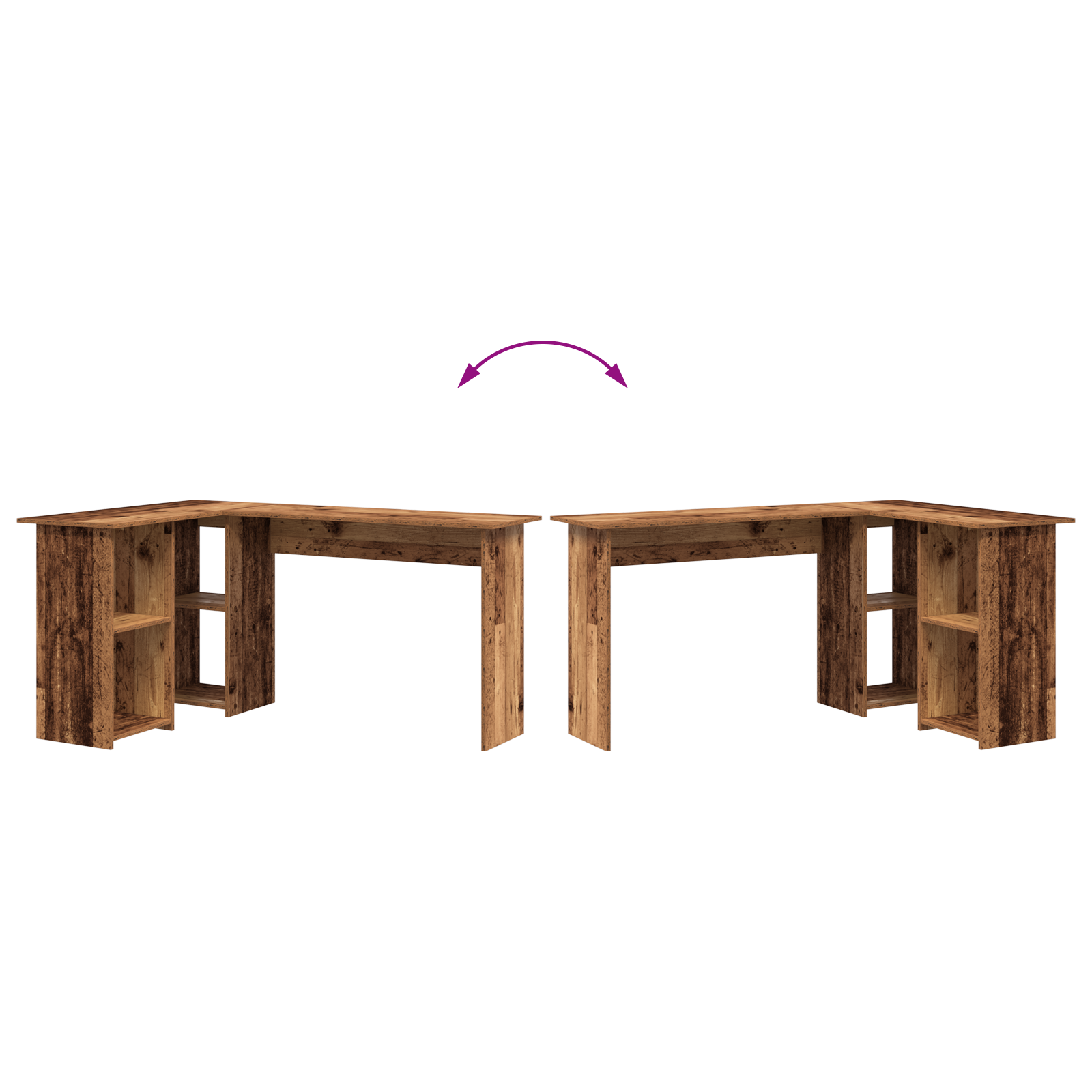 Scrivania in legno antico Legno antico Legno ingegnerizzato Medio