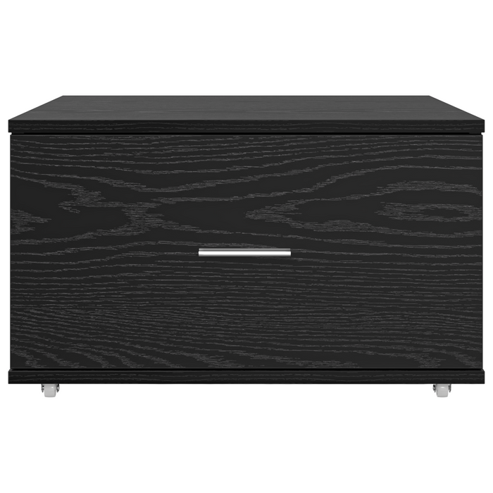 Mobile con Cassetti Rovere Nero Legno Ingegnerizzato Compatto