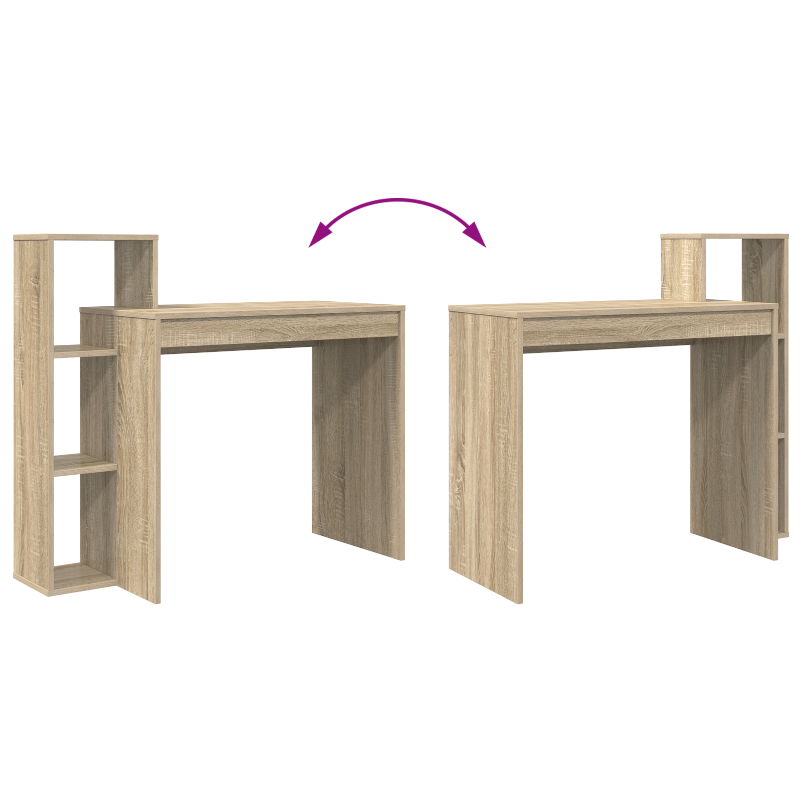 Scrivania Rovere Sonoma Truciolare Media