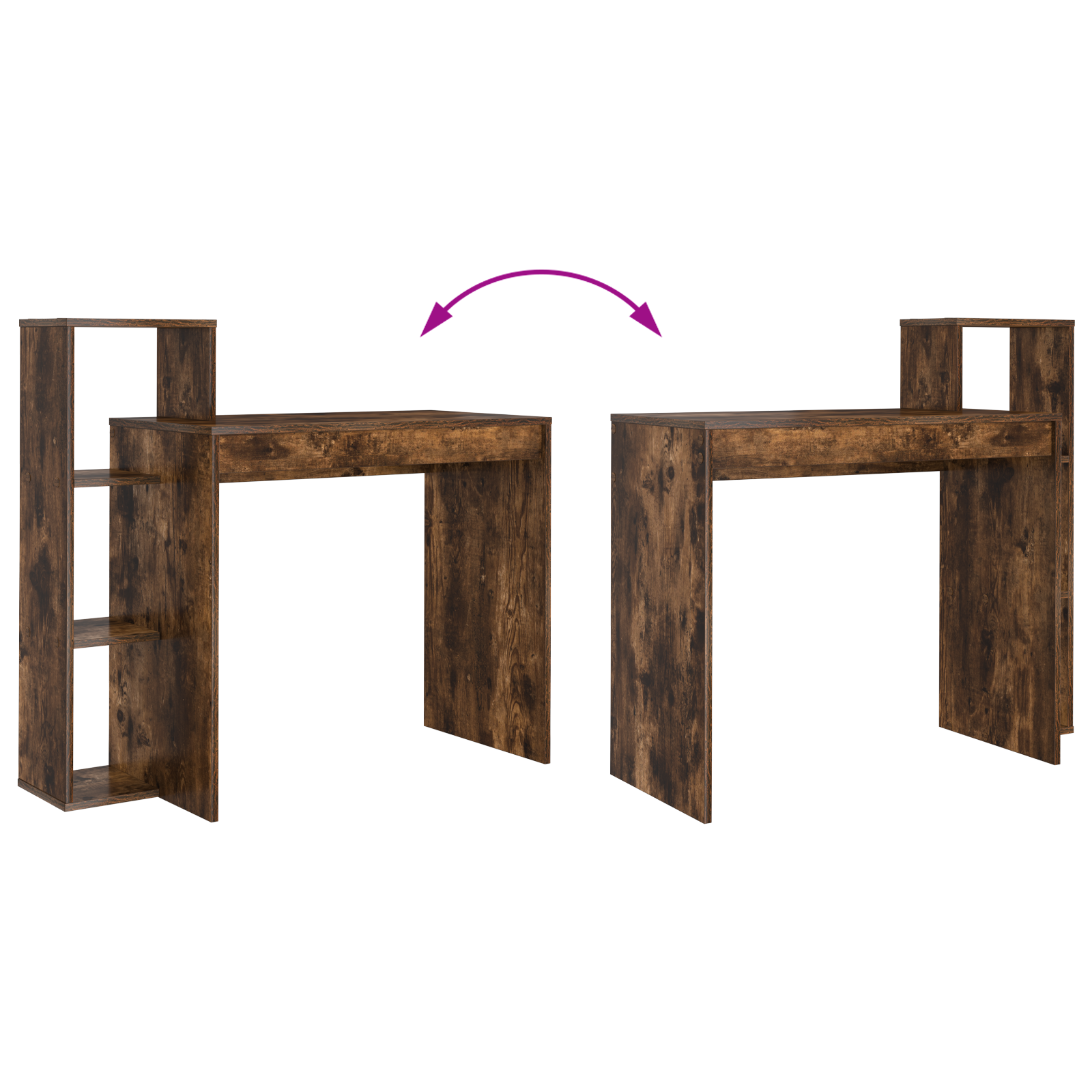 Scrivania Scrivania XL Rovere Affumicato Truciolato Medio Scrivania