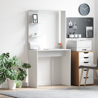 Scrivania Bianca Bianco Legno ingegnerizzato Media