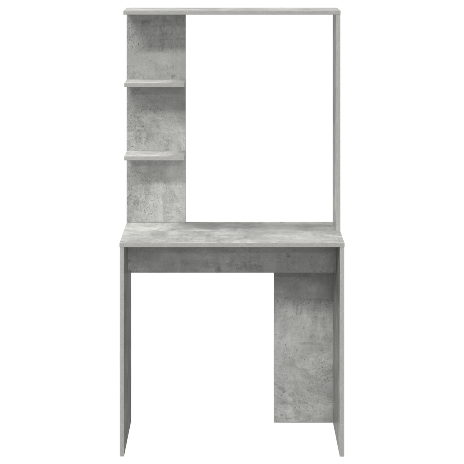 Scrivania Grigia Cemento Legno ingegnerizzato Media