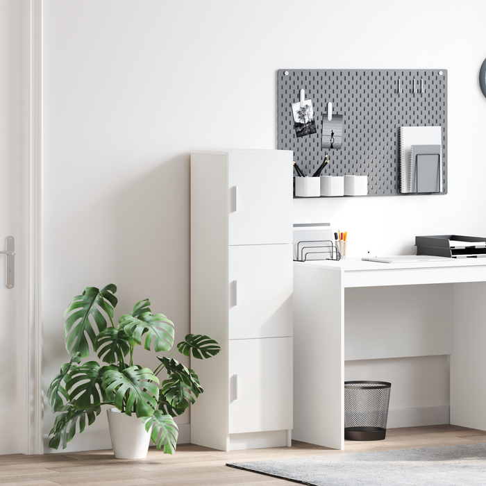 Sideboard Bianco Bianco Legno MDF Medio Sideboard Bianco