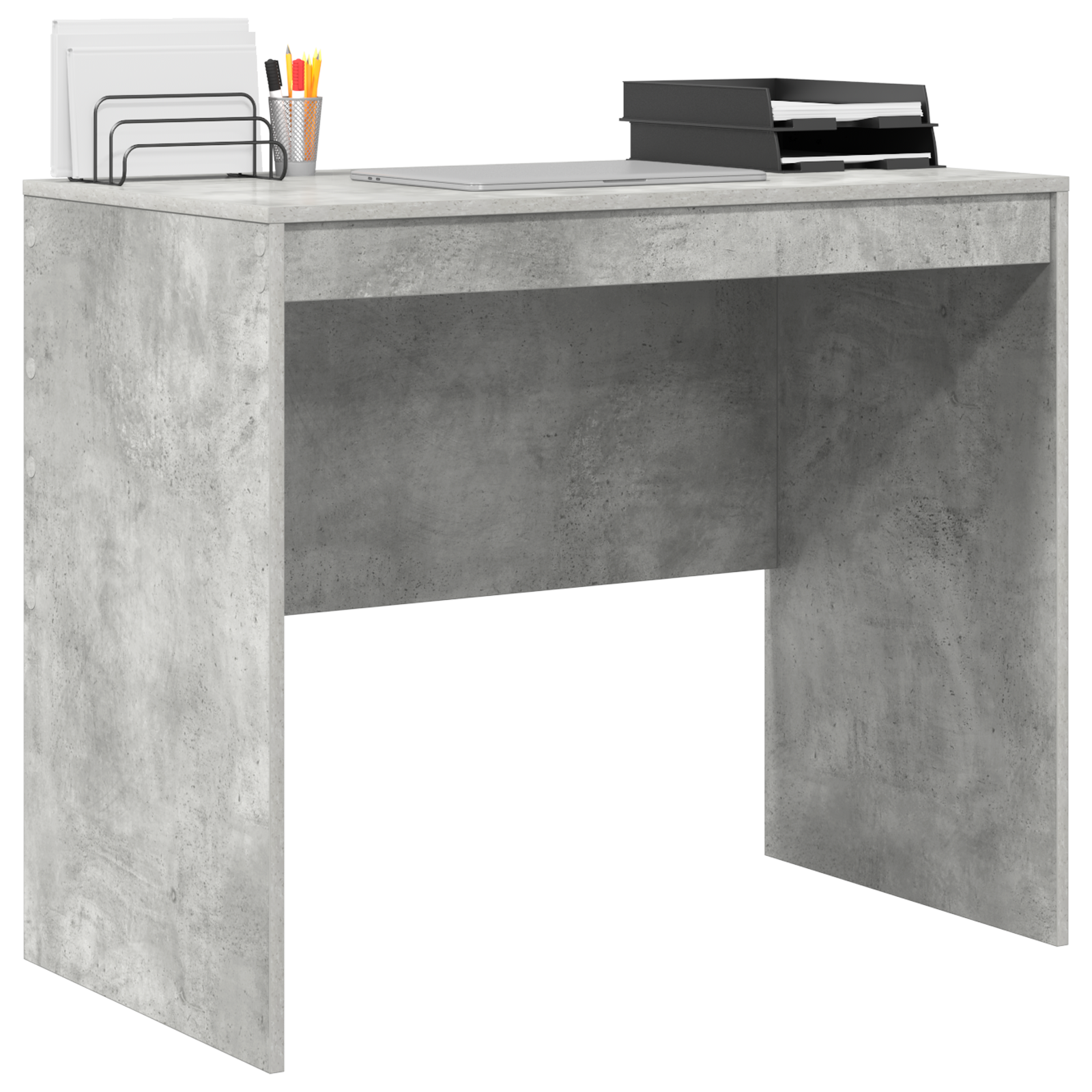 Scrivania per computer Grigio cemento Pannello MDF 90 x 50 x 76 cm