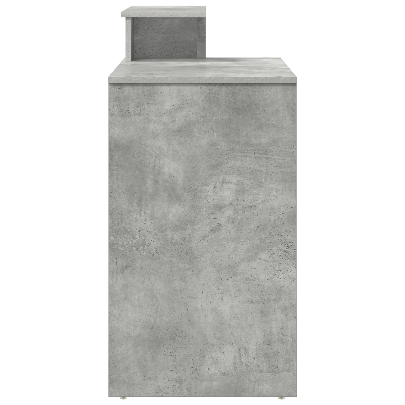 Scrivania con Storage Grigio Cemento 120,5x44x88,5 cm Legno Ingegnerizzato
