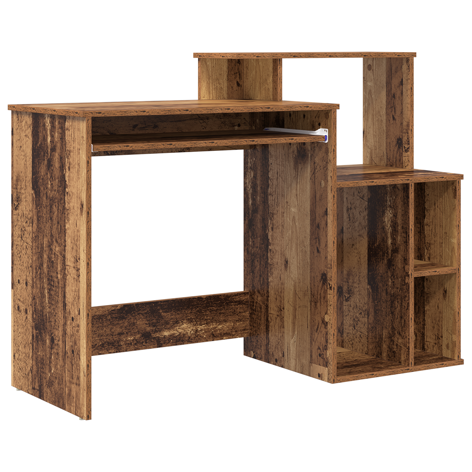 Scrivania con Storage Legno Antico 120.5x44x88.5 cm Legno Ingegnerizzato