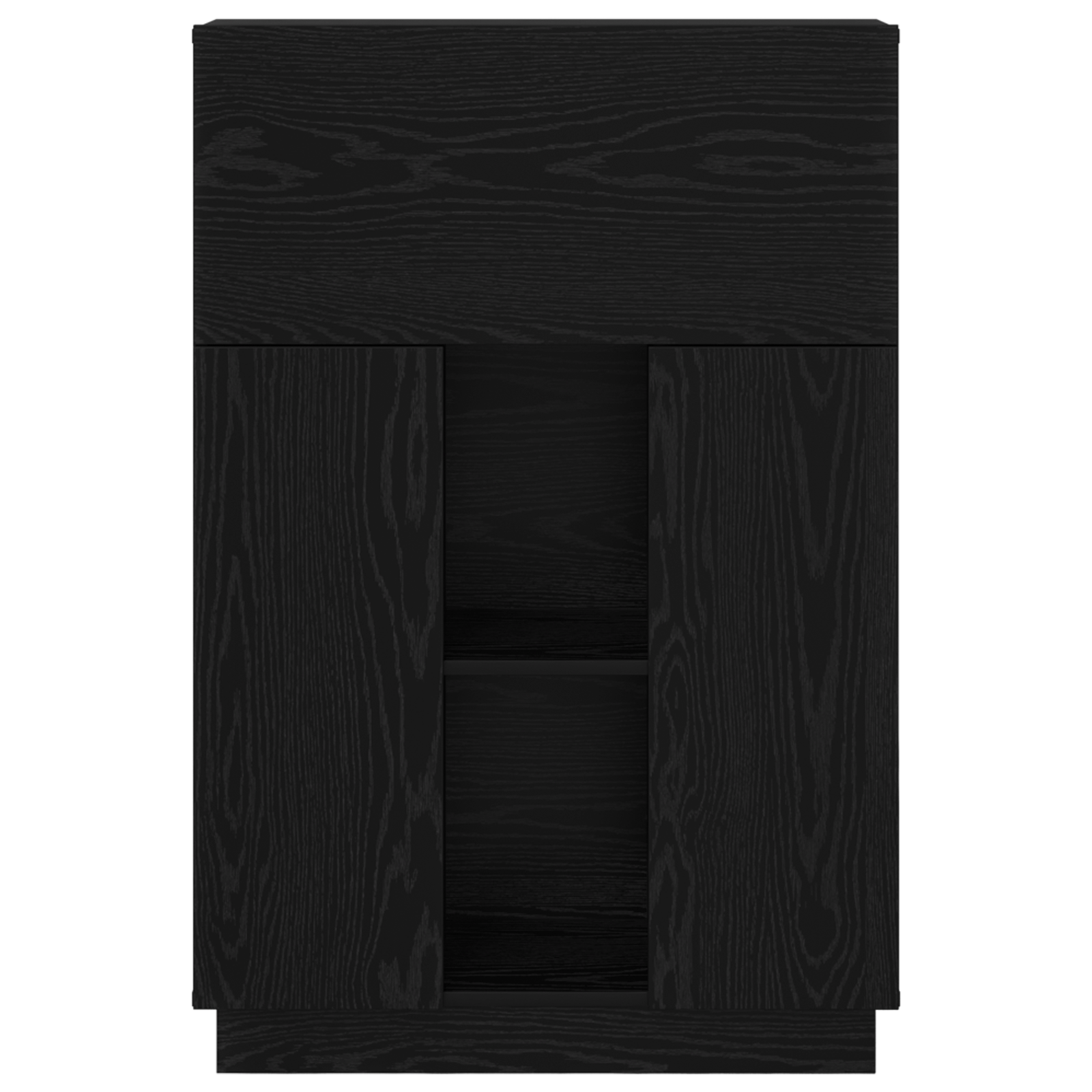 Scrivania in Rovere Nero Rovere Nero Legno Ingegnerizzato Media