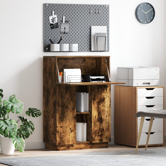 Scrivania in rovere affumicato Rovere affumicato Legno ingegnerizzato