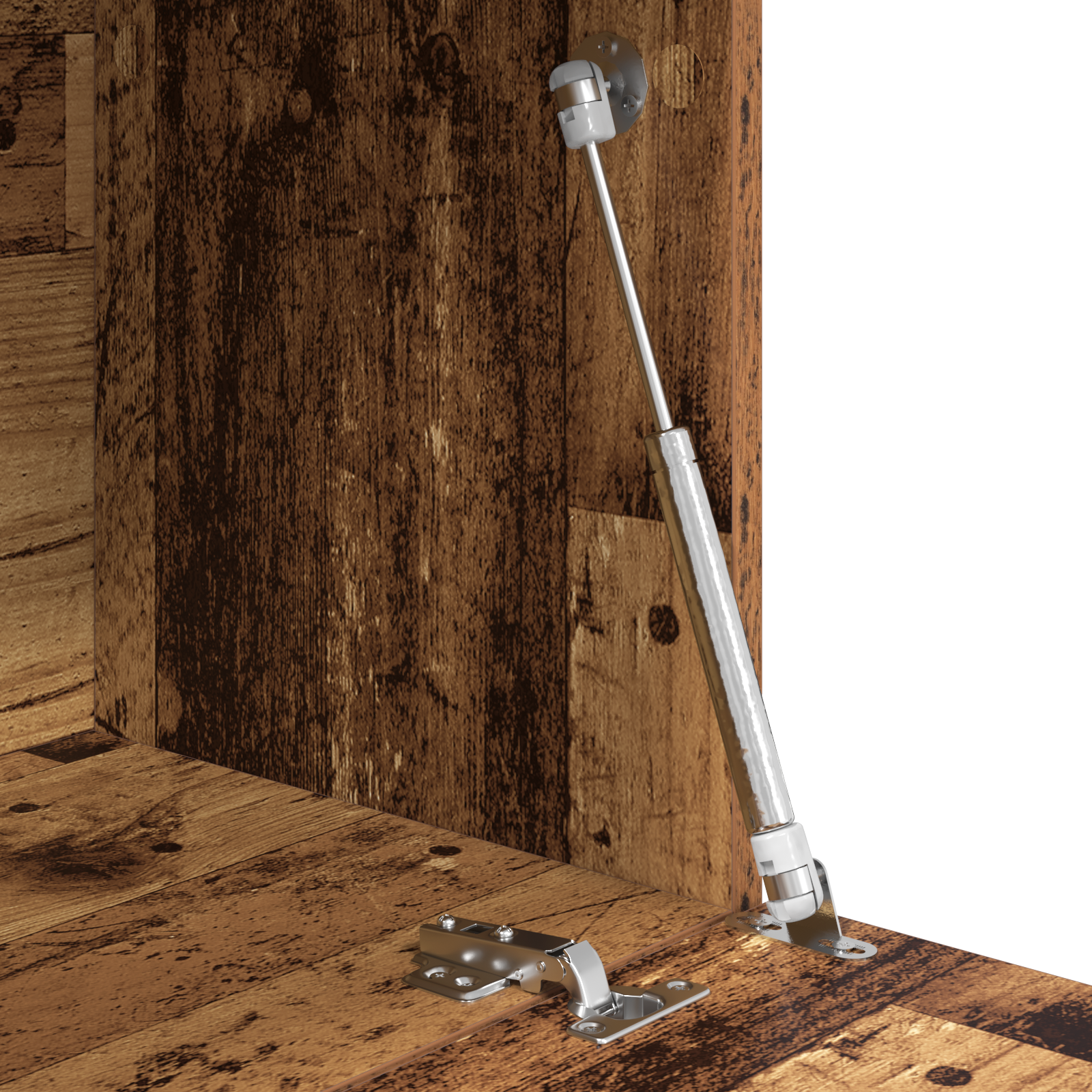 Scrivania Marrone Legno Invecchiato Legno Ingegnerizzato Media