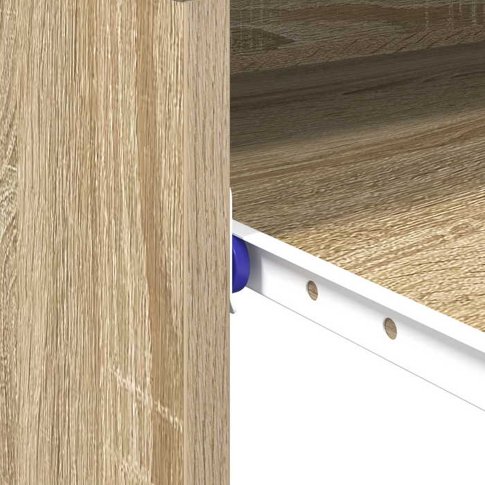 Scrivania per Computer Rovere Sonoma Legno ingegnerizzato Compatto