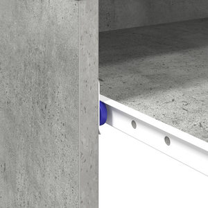 Scrivania per Computer Grigio cemento Truciolare