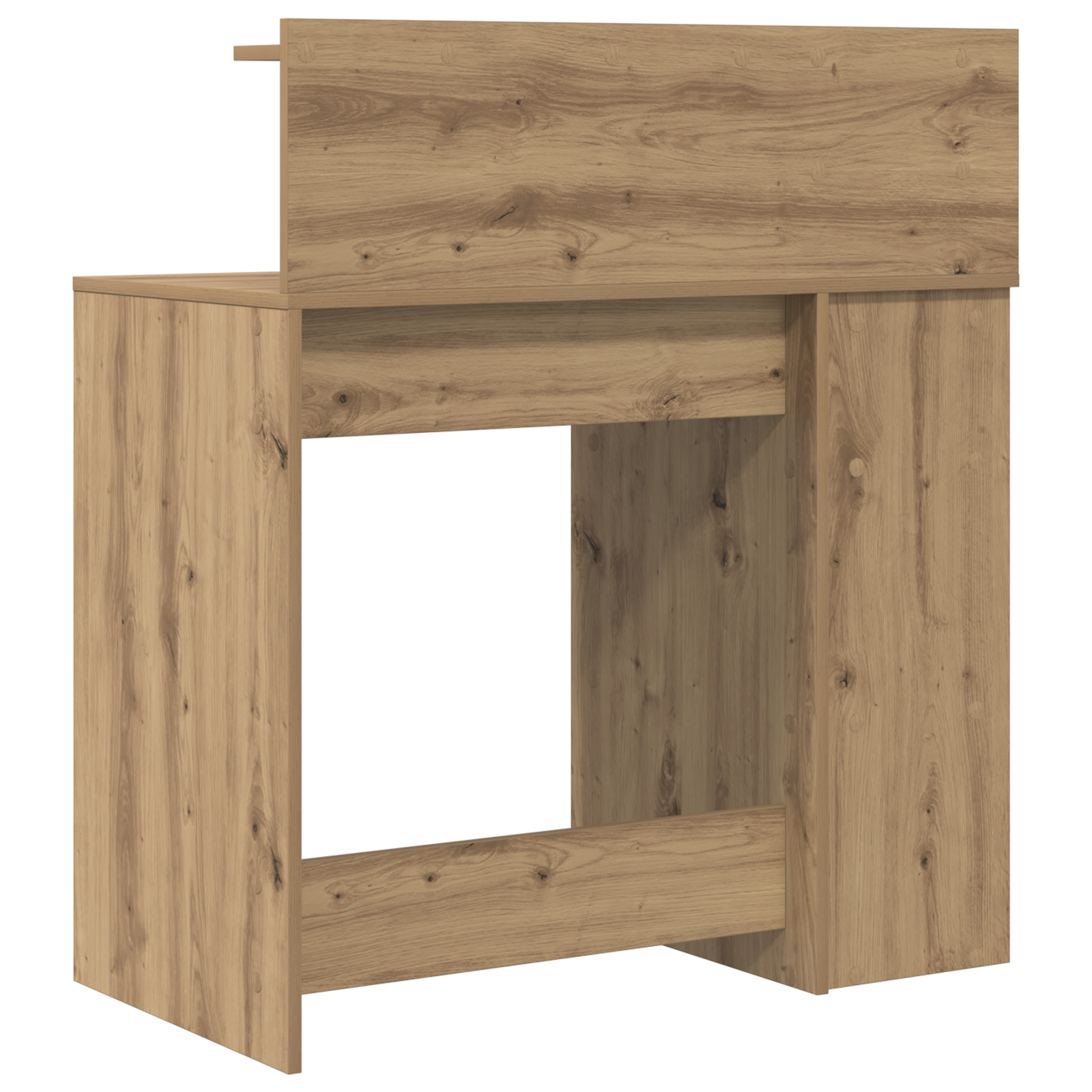 Scrivania con Archiviazione Rovere Artigianale 90x48x101.5 cm Legno Ingegnerizzato