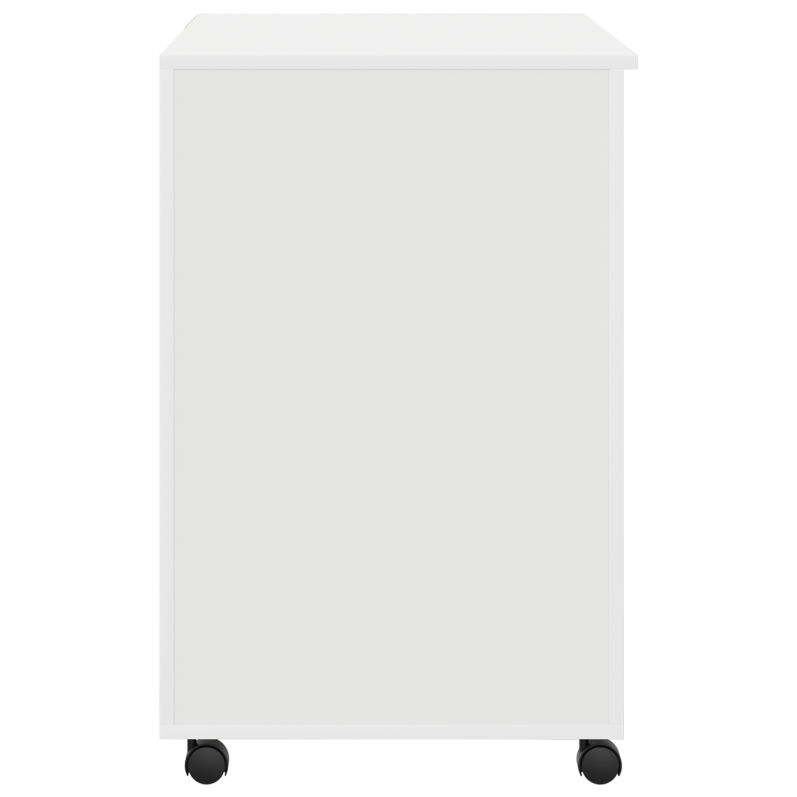 Scrivania Bianca con Cassetti Bianca MDF, Truciolare Standard