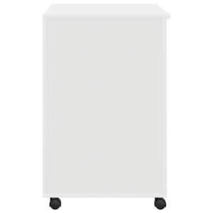 Scrivania Bianca con Cassetti Bianca MDF, Truciolare Standard